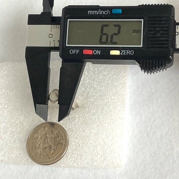 Sterling Silver 925 Dainty Minimalist 8MM Oval Moonstone Band Ring Sz 8.25 - Picture 15 of 16